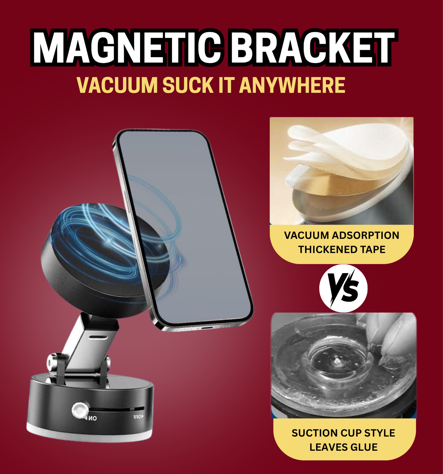 Vacuum Magnetic Phone Holder